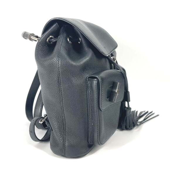 GUCCI Authentic Black Bamboo Backpack main image 6